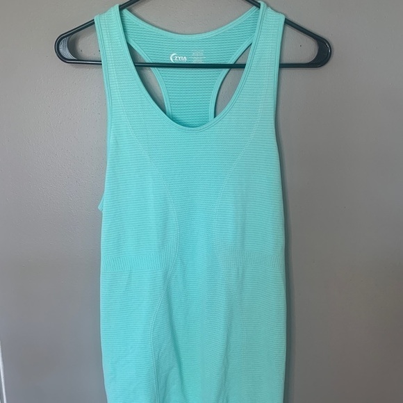 Zyia Active Copper Charged Tank Top womens size M in Turquoise - Picture 3 of 5